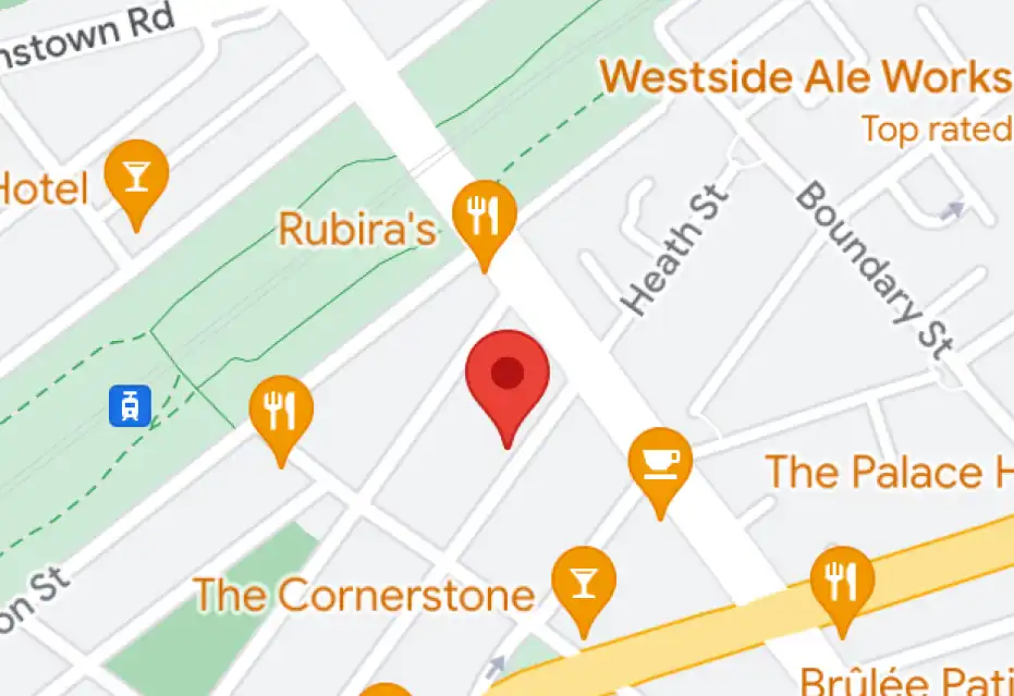 Map of Westside Ale Works area